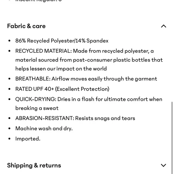 NWT Athleta weekender high rise shorts - Picture 7 of 7